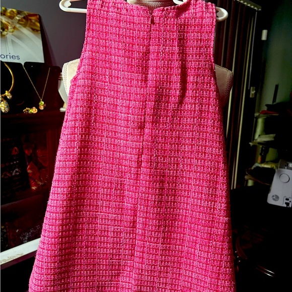 NWOT Rachel Zoe 3 Piece Matching Pink Boucle Dress Ensemble W Jacket Sz 6 - Picture 10 of 16